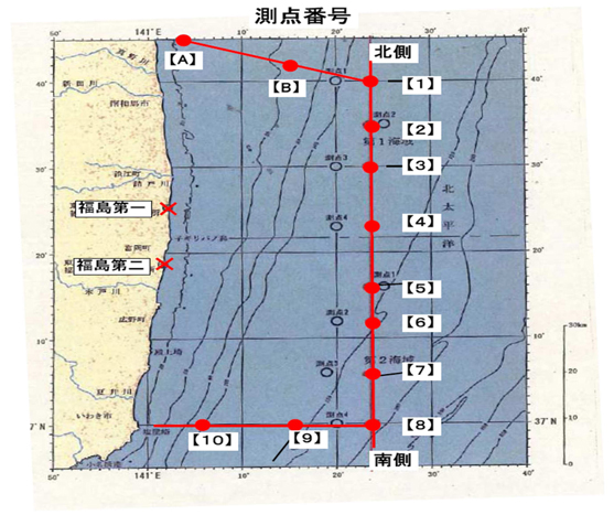  MEXT Seawater Sampling Locations
