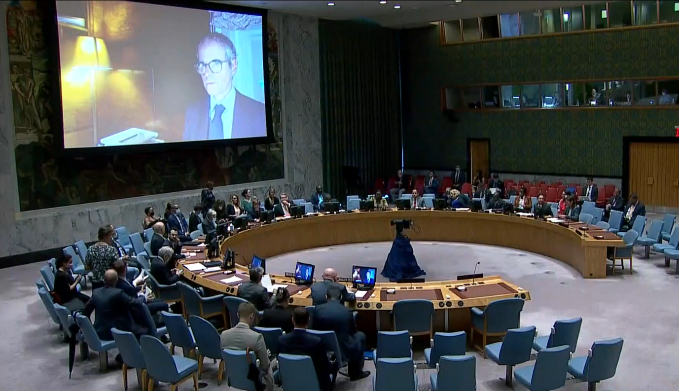 El Sr. Grossi, Director General del OIEA, hace un llamamiento ante el  Consejo de Seguridad de las Naciones Unidas a establecer una zona de  protección de la seguridad nuclear tecnológica y física
