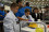 At this stand, IAEA experts showed participants how to wear personal protective equipment (PPE) during operation in a simulated controlled area. They also demonstrated how radiation can be shielded with different materials depending on the type of ionizing radiation, how to measure various objects with a radiation detector to identify those emitting ionizing radiation, and how exposure to ionizing radiation is monitored. 