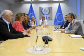 Rafael Mariano Grossi, IAEA Director-General, met with Renew Europe Group - Members of the European Parliament during their official visit to the Agency headquarters in Vienna, Austria. 5 September 2023