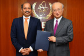The new Resident Representative of Pakistan to the IAEA, Mansoor Ahmad Khan, presented his credentials to IAEA Director General Yukiya Amano at the IAEA headquarters in Vienna, Austria, on 26 July 2018.