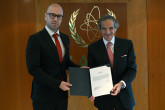 The new Resident Representative of Montenegro to the IAEA, HE Mr. Djordje Radulovic, presented his credentials to IAEA Director General Rafael Mariano Grossi, at the Agency headquarters in Vienna, Austria. 30 August 2024