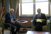 IAEA Director General Yukiya Amano met with Kevin Moley, US Assistant Secretary of State for International Organization Affairs during his official visit to Washington DC, USA. 3 April 2019.