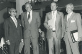 L.t.r.: H. Kakihana (IAEA Deputy Director General),  F. Prior (Austria representative), R. Niescher (Austria representative), F. Cap (Austria representative). 
(IAEA Archives)