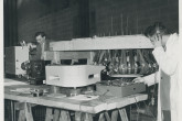 Optical observation of the annular discharge in the laboratory for fusion at Fontenay-aux-Roses, France.
(IAEA Archives)