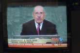 Director General of the IAEA, Mohamed ElBaradei, discusses his Nobel Peace Prize win on CNN. (Vienna Austria, 7 October 2005)