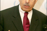 IAEA Chief Mohamed ElBaradei talks to journalists in Vienna. (AFP/Dieter Nagl) 