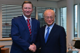 On 30 November 2012, the Head of the Administration of the President of the Russian Federation, HE Mr. Sergey Ivanov met IAEA Director General Yukiya during his Excellency's visit to the IAEA headquarters in Vienna, Austria.