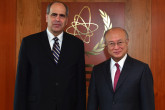On 7 March 2013, State Secretary of the Ministry of Foreign and European Affairs of the Slovak Republic,  HE. Mr. Peter Burian met IAEA Director General Yukiya Amano during the Minister's visit to the IAEA headquarters in Vienna, Austria.
