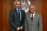 On 23 March 2013, Minister of Industry and Trade of the Czech Republic, HE Mr. Martin Kuba met IAEA Director General Yukiya Amano during the Minister's visit to the IAEA headquarters in Vienna, Austria.
