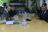 On 25 April 2013, His Majesty King Letsie III of Lesotho and Her Majesty Queen Masenate Mohato Seeiso, met IAEA Director General Yukiya Amano during the King and Queen's visit to the IAEA headquarters in Vienna, Austria.