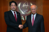 On 30 July 2013, H.E. Mr. Itsunori Onodera, Minister of Defense of Japan met IAEA Director General Yukiya Amano during the Minister's visit to the IAEA headquarters in Vienna, Austria.