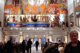 10 December 2005 | The crowd gathers inside Oslo City Hall.