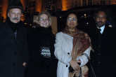 10 December 2005 | IAEA Staff member watch the procession. They are in Oslo to represent the Agency.