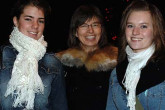 10 December 2005 | Anne-Katrine Borander and her daughters Anne-Siri and Venke in the torchlight procession.  They've come to show their support for a nuclear weapon free world, the family says.  Thirty years ago Anne-Katrine went with her mother to protest the spread of nuclear weapons.  Today she does the same with her own daughters.