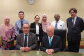 IAEA Director General Yukiya Amano met with staff of the Brunei National Cancer Centre during his official visit to Brunei. 29 January 2015       