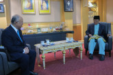 IAEA Director General Yukiya Amano met with H.E. Yang Berhormat Pehin Orang Kaya Seri Utama Dato Seri Setia Awang Haji Yahya bin Begawan Siraja Mudim Dato Paduka Haji Bakar, Minister of Industry and Primary Resources,  during his official visit to Brunei. 29 January 2015