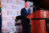 IAEA Director General Yukiya Amano  delivers his address at the 50th Anniversary of the SAFARI-1 Nuclear Research Reactor during his official visit to South Africa on 18 March 2015.
