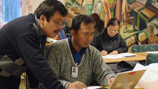 Long before arriving on site, novice and seasoned inspectors alike take part in rigorous training.  It kicks off with classroom exercises and lectures before inspectors take their knowledge to the field. The IAEA organizes about 50 training exercises each year, for up to 12 inspectors at a time.